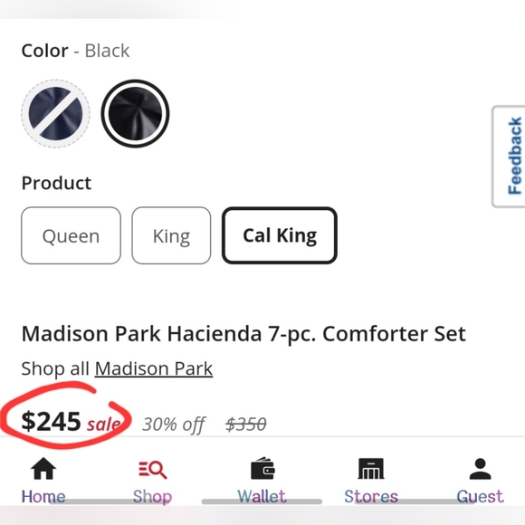 Brand New! Madison Park "Laurel" Cal King Comforter Set! - 7 Piece - Picture 7 of 8